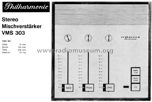 VMS303; Sennheiser (ID = 2491557) Ampl/Mixer