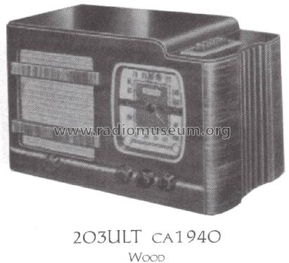 203UL or 203ULT ; Sentinel Radio Corp. (ID = 1520201) Radio
