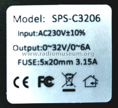 Bench Top DC Power Supply SPS-3206; Kuaiqu Electronic Co (ID = 2932236) Power-S