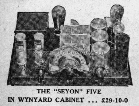 Wynyard Seyon Five; Seyon Brand Name (ID = 2216087) Radio