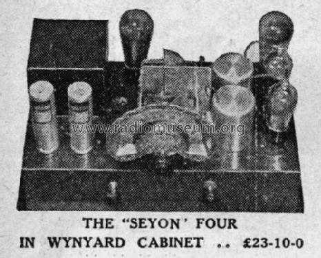 Wynyard Seyon Four; Seyon Brand Name (ID = 2216086) Radio