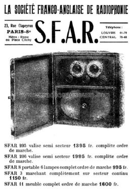 206; SFAR S.F.A.R.; Paris (ID = 2067690) Radio