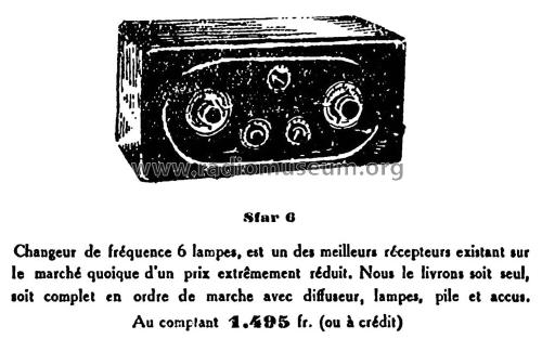 Sfar 6 ; SFAR S.F.A.R.; Paris (ID = 2067671) Radio