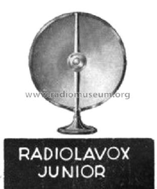 Radiolavox Junior; Radiola marque (ID = 1845085) Speaker-P