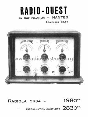 Sfer Super-Radiola SRS4; Radiola marque (ID = 1536622) Radio