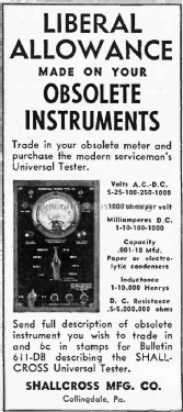 Universal Tester 611; Shallcross; (ID = 2783011) Equipment