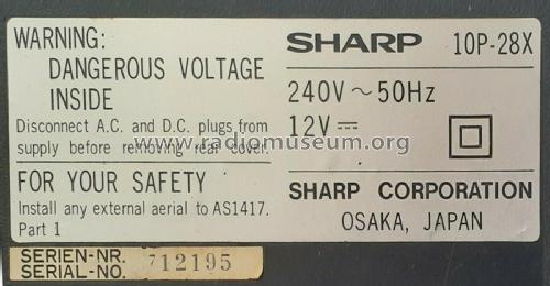 10P-28X; Sharp; Osaka (ID = 2827761) TV Radio