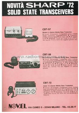 Mini-Compact 23 Channels Mobile/Base Transceiver CBT-58; Sharp; Osaka (ID = 2809240) Ciudadana