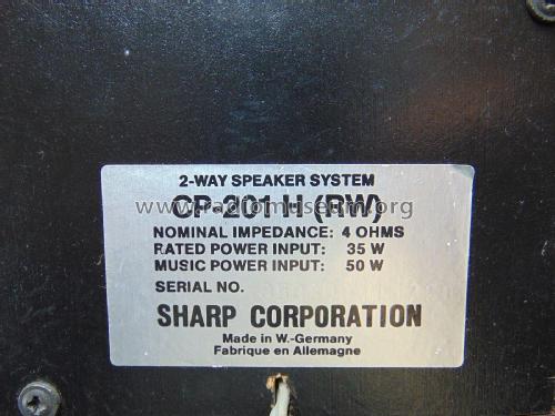 2-Way Speaker System CP-201H ; Sharp; Osaka (ID = 2451065) Parlante