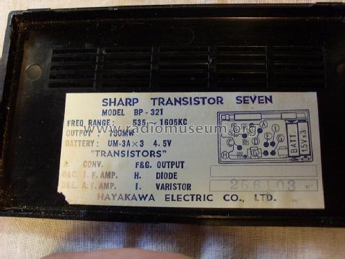 Transistor Seven BP-321; Sharp; Osaka (ID = 1496379) Radio