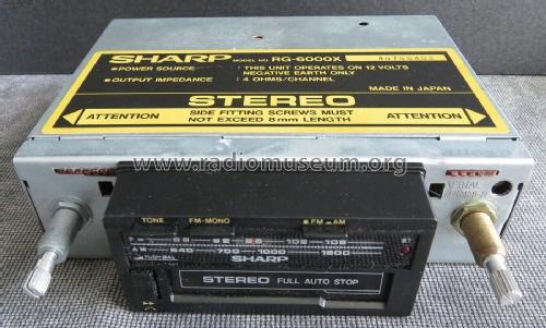 AM/FM Stereo Cassette Car Stereo RG-6000X; Sharp; Osaka (ID = 2868230) Car Radio