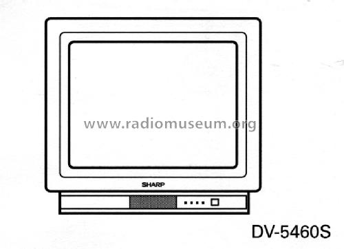 Colour Television DV-5460S; Sharp; Osaka (ID = 1601802) Television