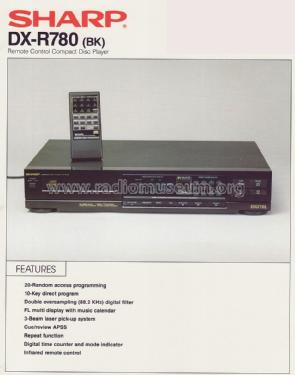 Compact Disc Player DX-R780; Sharp; Osaka (ID = 1716662) R-Player