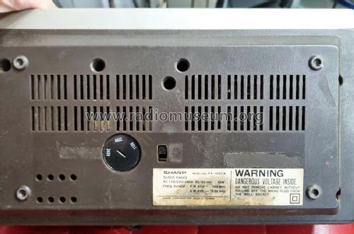 Electronic Digital Clock radio FX-100CW; Sharp; Osaka (ID = 2827738) Radio