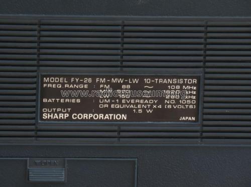 FY-26; Sharp; Osaka (ID = 2769241) Radio