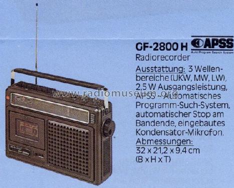 GF-2800H; Sharp; Osaka (ID = 849559) Radio