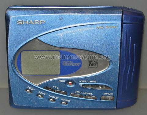 MD Portable Minidisc Recorder MD-SR50 H; Sharp; Osaka (ID = 3035333) Sonido-V