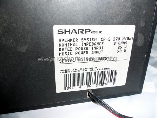 Mini Component System CD-S360H/E; Sharp; Osaka (ID = 1632767) Radio