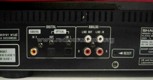 Minidisc Deck MD-R2; Sharp; Osaka (ID = 1536680) Sonido-V