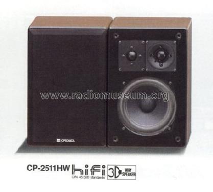 Optonica CP-2511HW; Sharp; Osaka (ID = 560946) Speaker-P