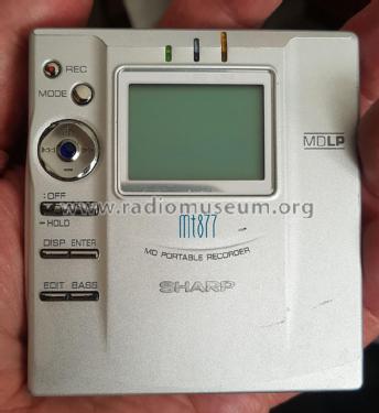 Portable Minidisc Recorder MD-MT877; Sharp; Osaka (ID = 2666266) R-Player