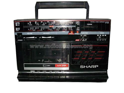 Portable Stereo Component System GF-320; Sharp; Osaka (ID = 1482080) Radio