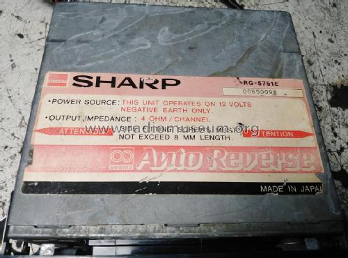 RG-5751E; Sharp; Osaka (ID = 2662114) Car Radio