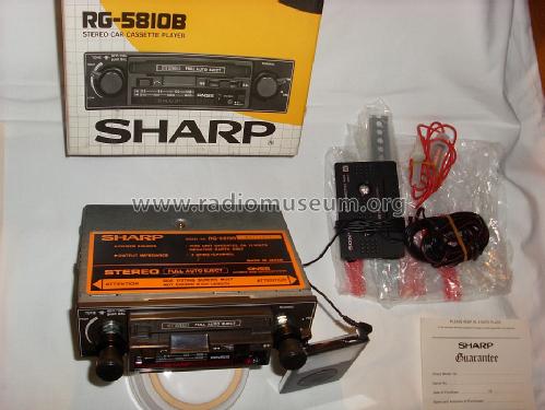 Stereo full autoeject RG-5810B; Sharp; Osaka (ID = 1617553) Car Radio