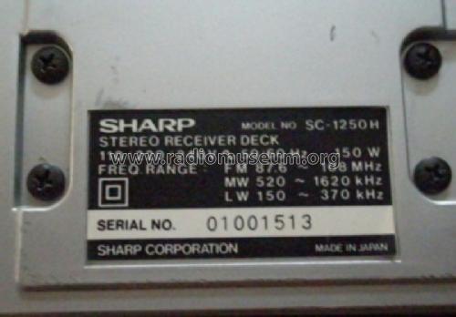 SC-1250; Sharp; Osaka (ID = 1560247) Radio