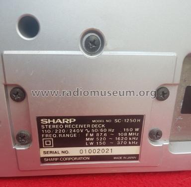 SC-1250; Sharp; Osaka (ID = 2868655) Radio