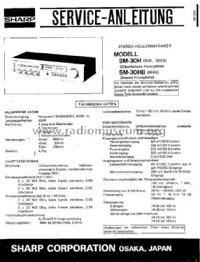 SM-30; Sharp; Osaka (ID = 1638603) Ampl/Mixer