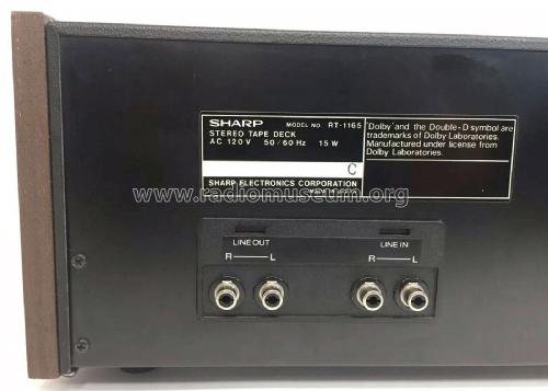 Stereo Cassette Deck RT-1165; Sharp; Osaka (ID = 2488194) R-Player