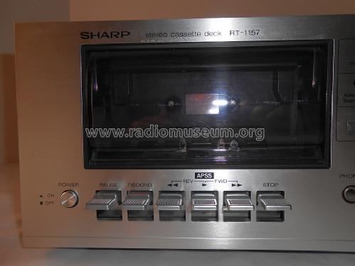 Stereo Cassette Tape Deck RT-1157H; Sharp; Osaka (ID = 1436342) R-Player