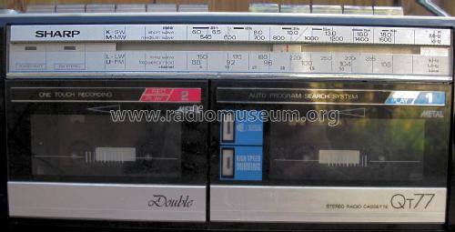 Stereo Radio Cassette Recorder QT-77E; Sharp; Osaka (ID = 1820960) Radio