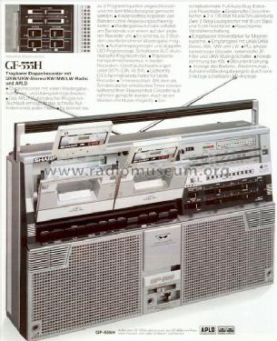 Stereo Radio - Tape Recorder 'The Searcher' GF-555H; Sharp; Osaka (ID = 491186) Radio