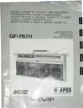 Stereo Radio-Tape Recorder GF-767H; Sharp; Osaka (ID = 1218313) Radio