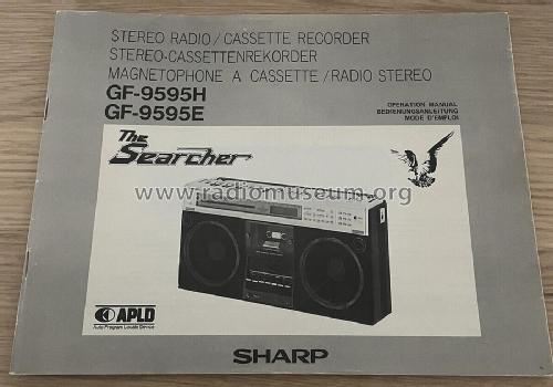 Stereo Radio - Tape Recorder 'The Searcher' GF-9595H GF-9595E; Sharp; Osaka (ID = 2868665) Radio