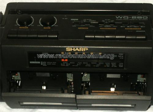 Stereo-Radiorecorder WQ-280H; Sharp; Osaka (ID = 1356926) Radio