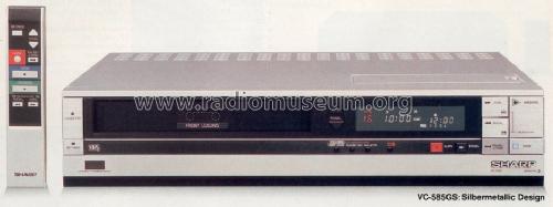 Video Cassette Recorder VC-585G; Sharp; Osaka (ID = 1370104) R-Player