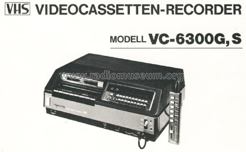 Video Cassetten Recorder VC-6300; Sharp; Osaka (ID = 1892695) Enrég.-R