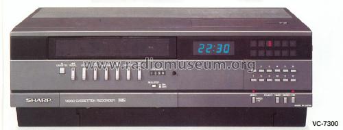 SHARP 1981 magnétoscope VC-7300 VHS à cassettes vidéo