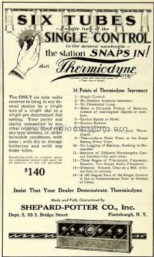 Thermiodyne ; Shepard Potter Co. (ID = 1507881) Radio