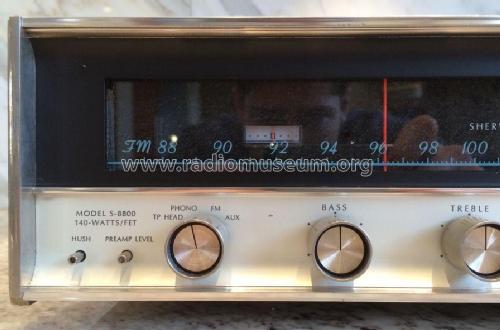 All-Silicon Solid-State FM Stereo Receiver S-8800; Sherwood, Chicago (ID = 1971402) Radio