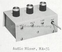 Audio Mixer MA-31; Shibaden, Shiba (ID = 1034704) Ampl/Mixer