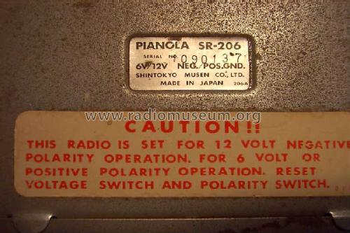 Pianola SR-206; Shintokyo Musen (ID = 1002348) Car Radio