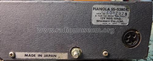 Pianola 8 Track Car Stereo Tape Player SS-5380 IC; Shintokyo Musen (ID = 2386134) Sonido-V