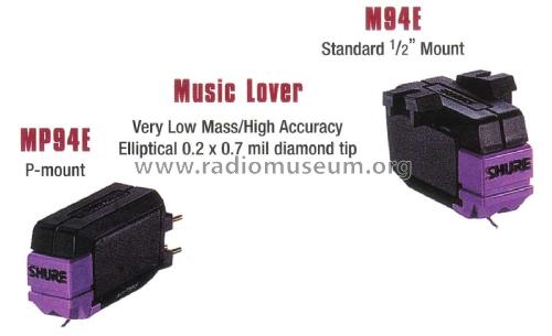 Music Lover MP94E; Shure; Chicago, (ID = 1807066) Microphone/PU