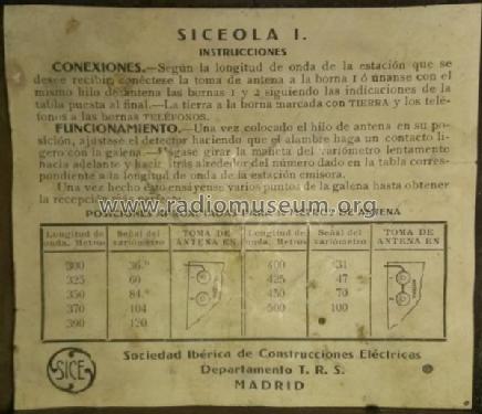 Siceola I ; SICE, Sociedad (ID = 1839293) Crystal