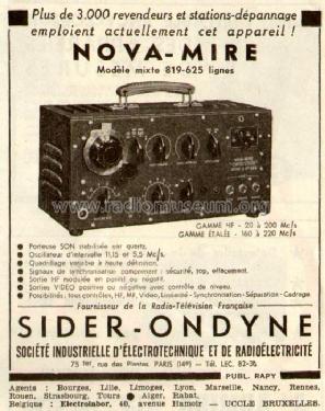 Nova-Mire Ondyne Série D; Sider-Ondyne, Sociét (ID = 506544) Equipment