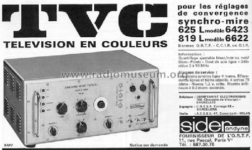 Synchro-Mire TV 819 L 6622; Sider-Ondyne, Sociét (ID = 390705) Equipment